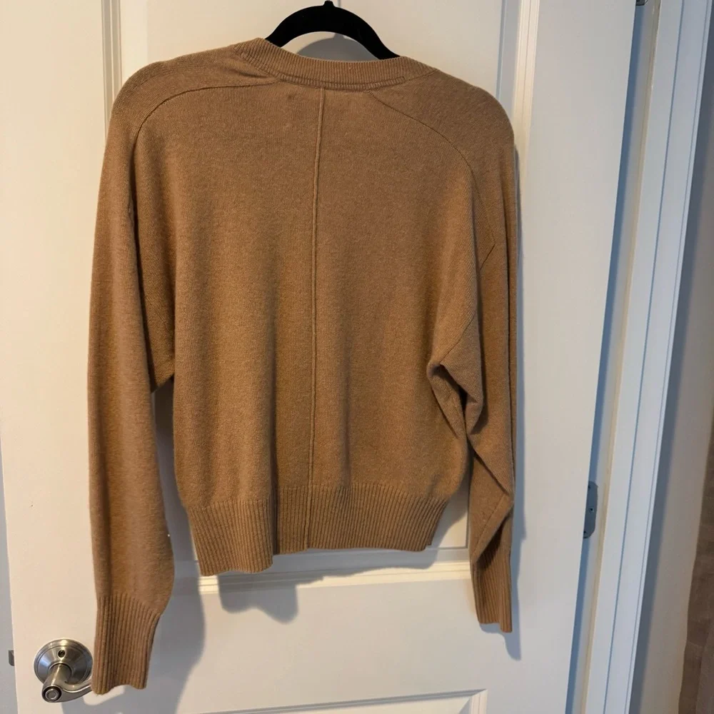 Brochu Walker The Ennes Ruched Cashmere Sweater Toffee Mélange | S - Picture 8 of 8